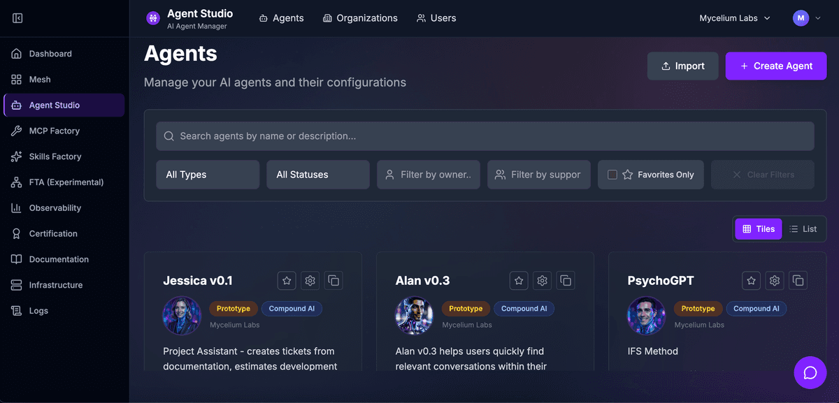 Agent Studio screenshot