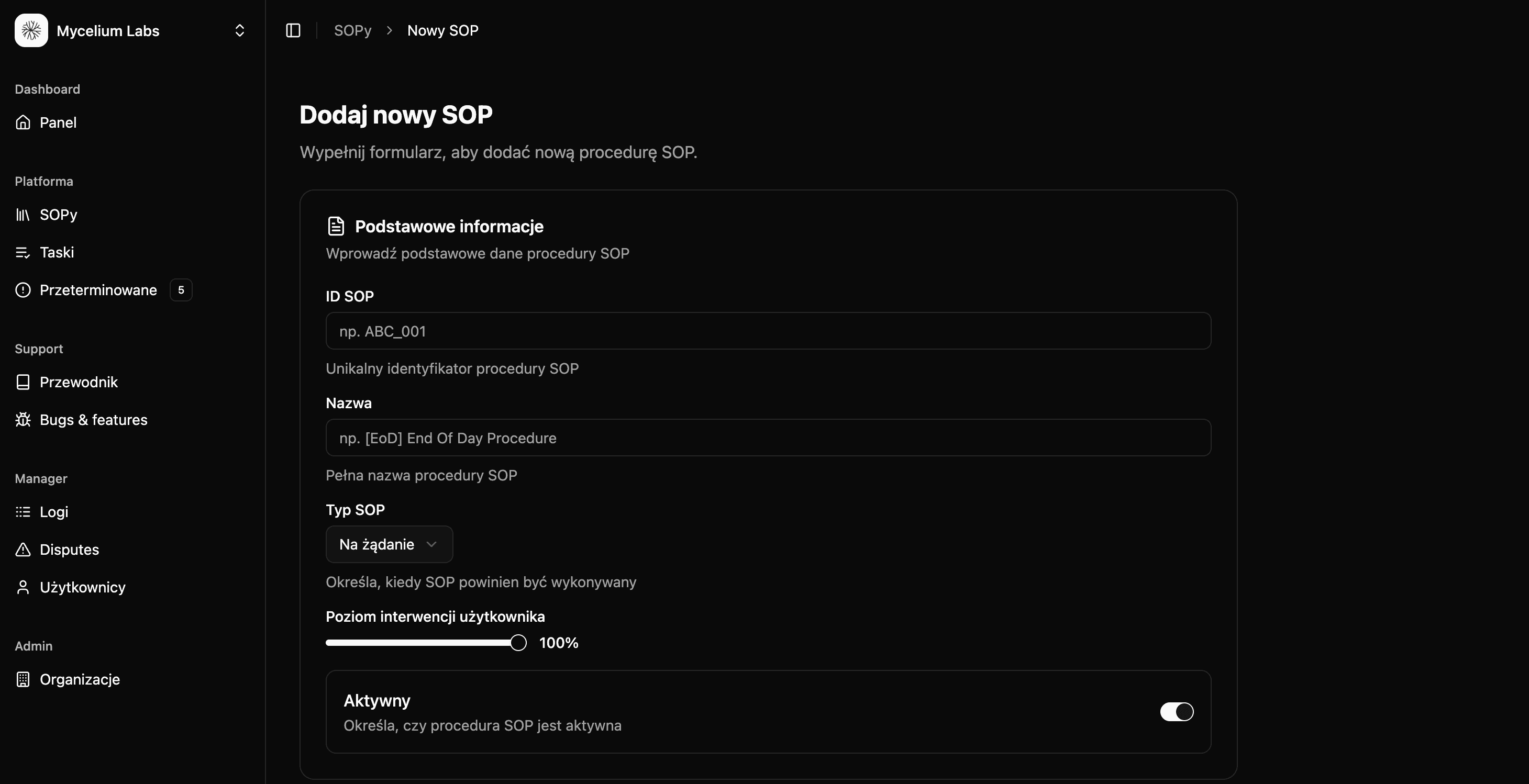 Quentin new SOP screenshot